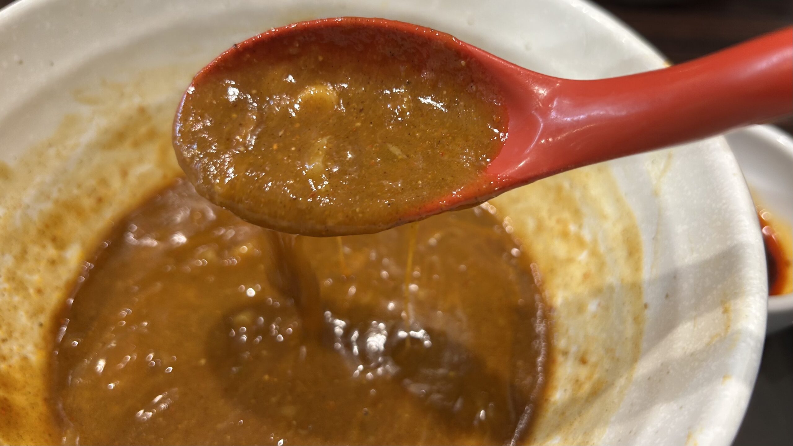 食後にルーが余りすぎて最後が重たく感じるのかも