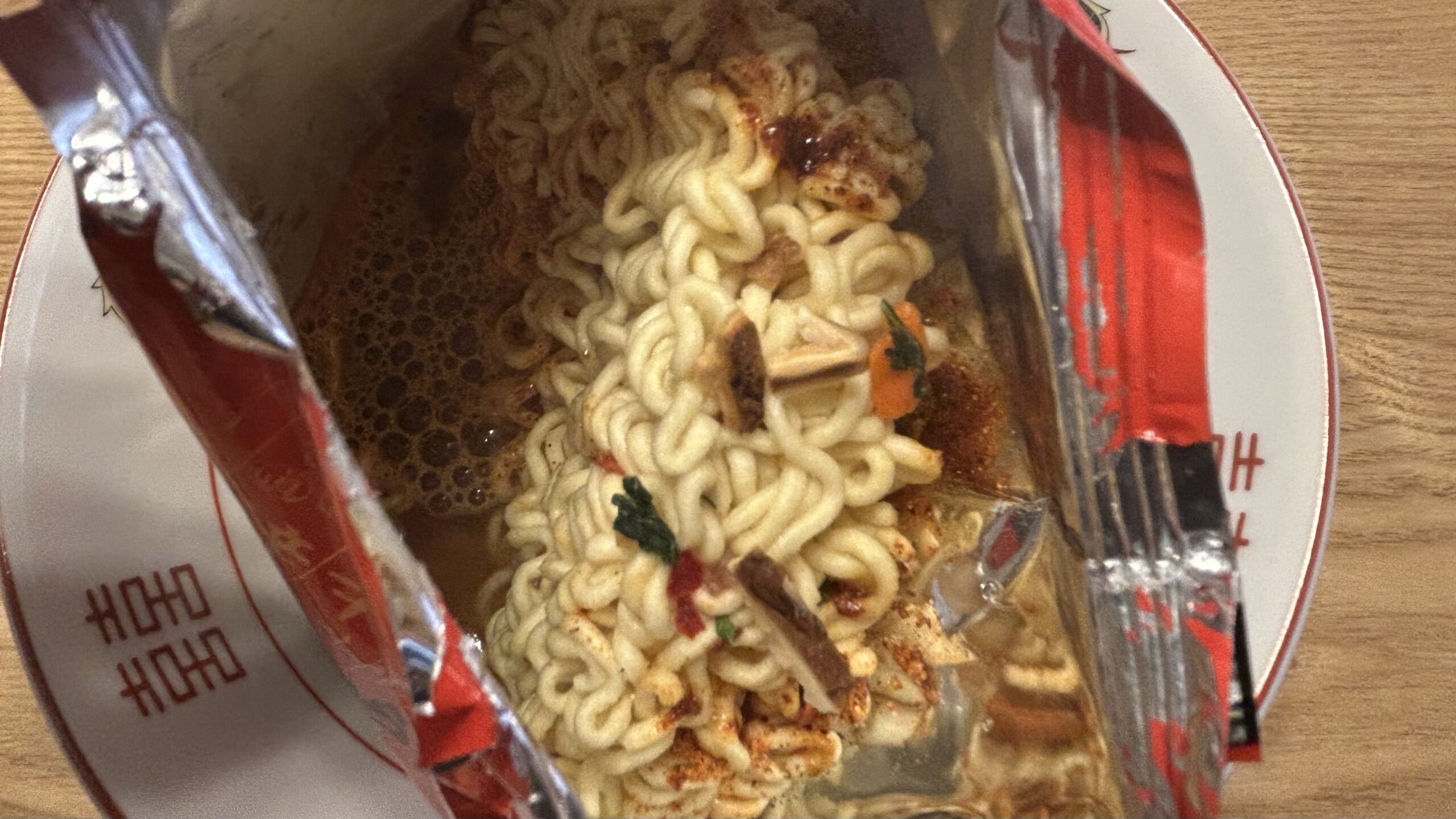 お湯の量と待ち時間が完全に手探り