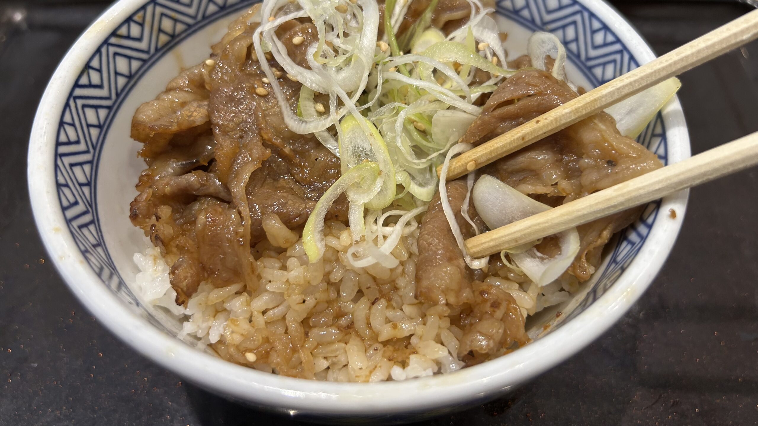 牛丼と比べると味の方向性が大きく異なる