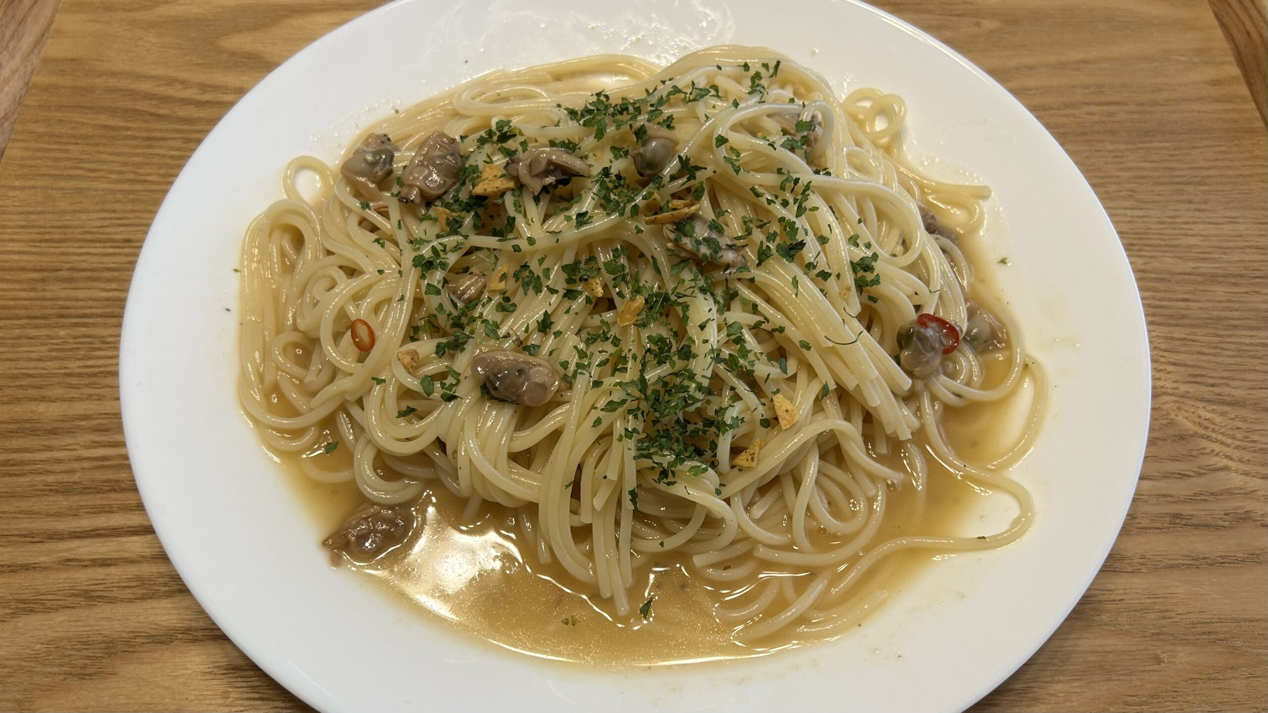 ボンゴレビアンコはあっさりで普通