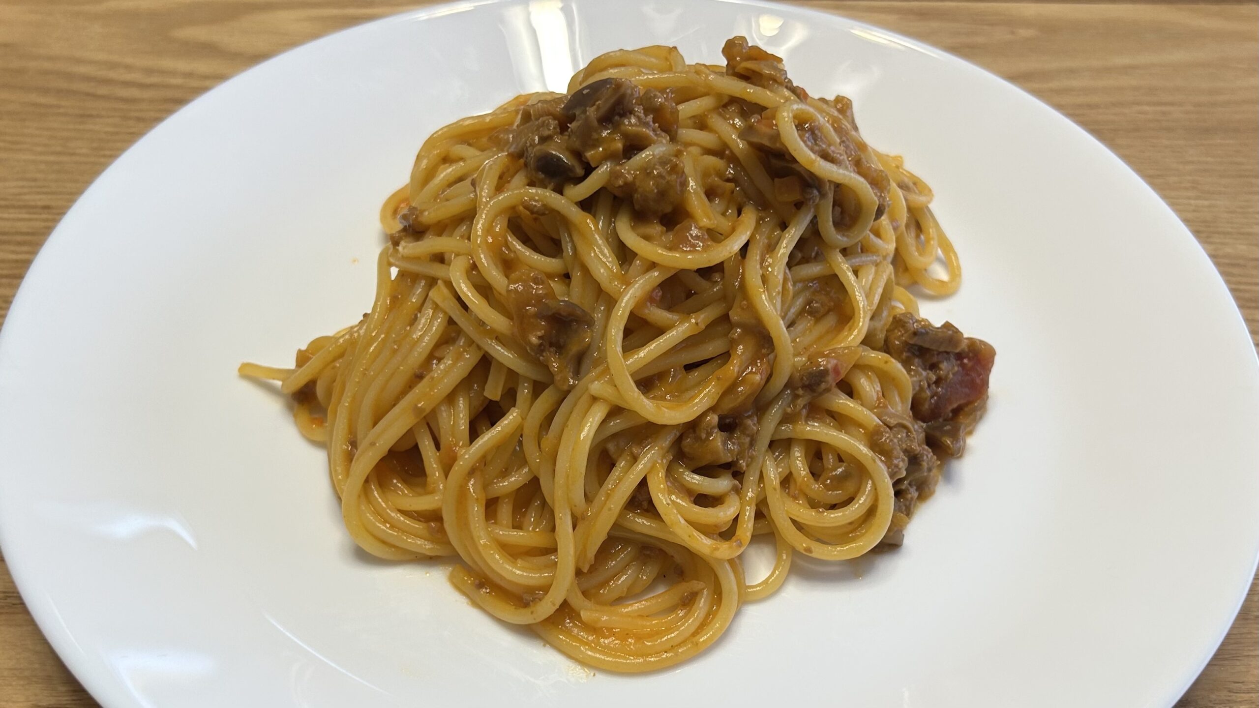 きのこのボロネーゼは最強に美味しくて普通