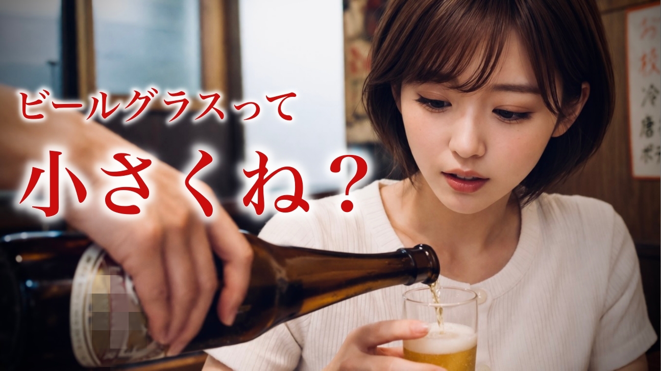 瓶ビールのグラスが小さい理由：あのサイズに込められた深すぎる真意とは