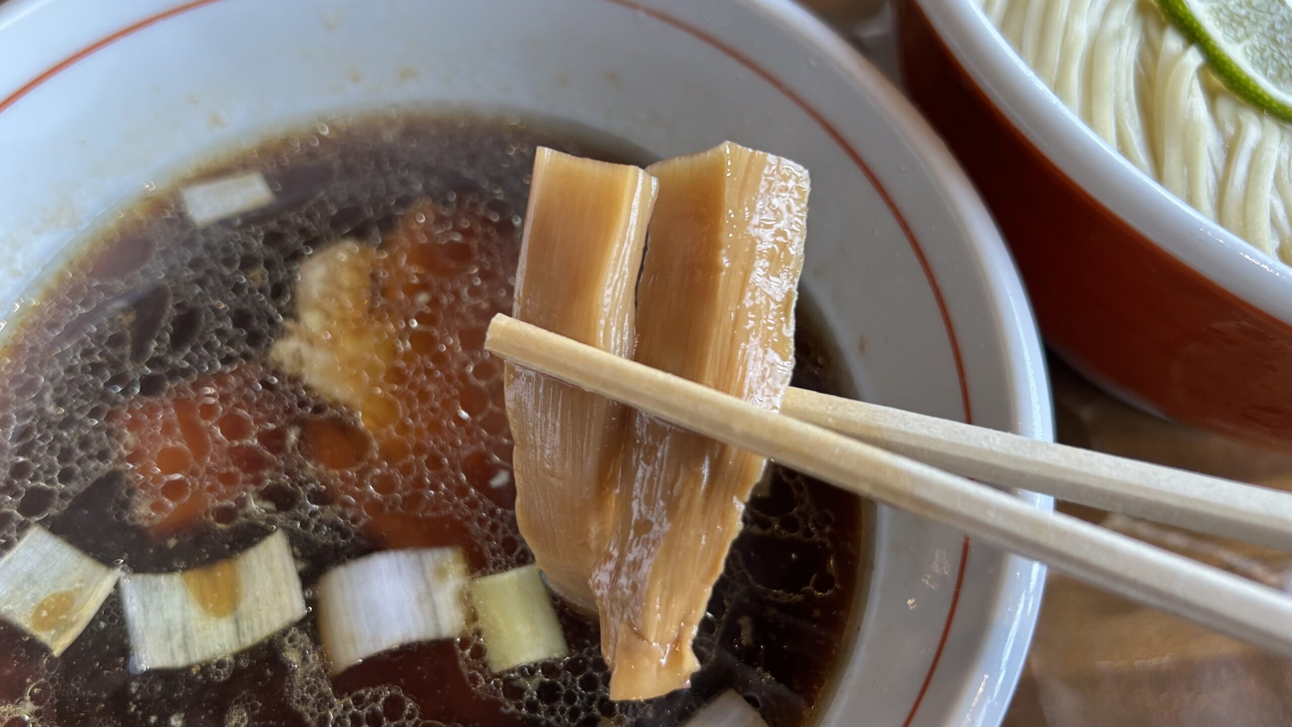 甘旨つけ汁と具材の満足度