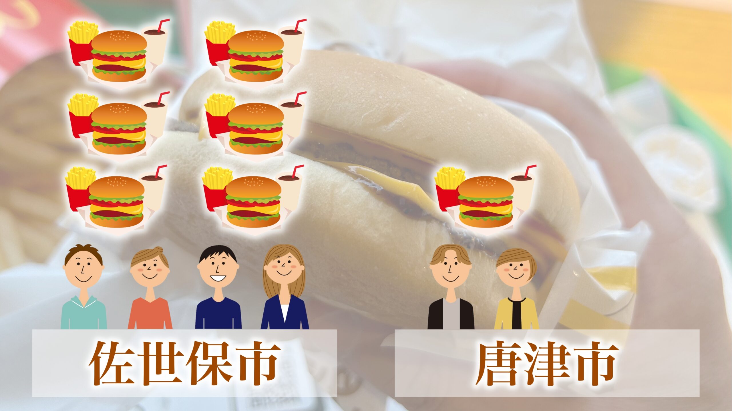マクドナルドの店舗数で見る街の規模感