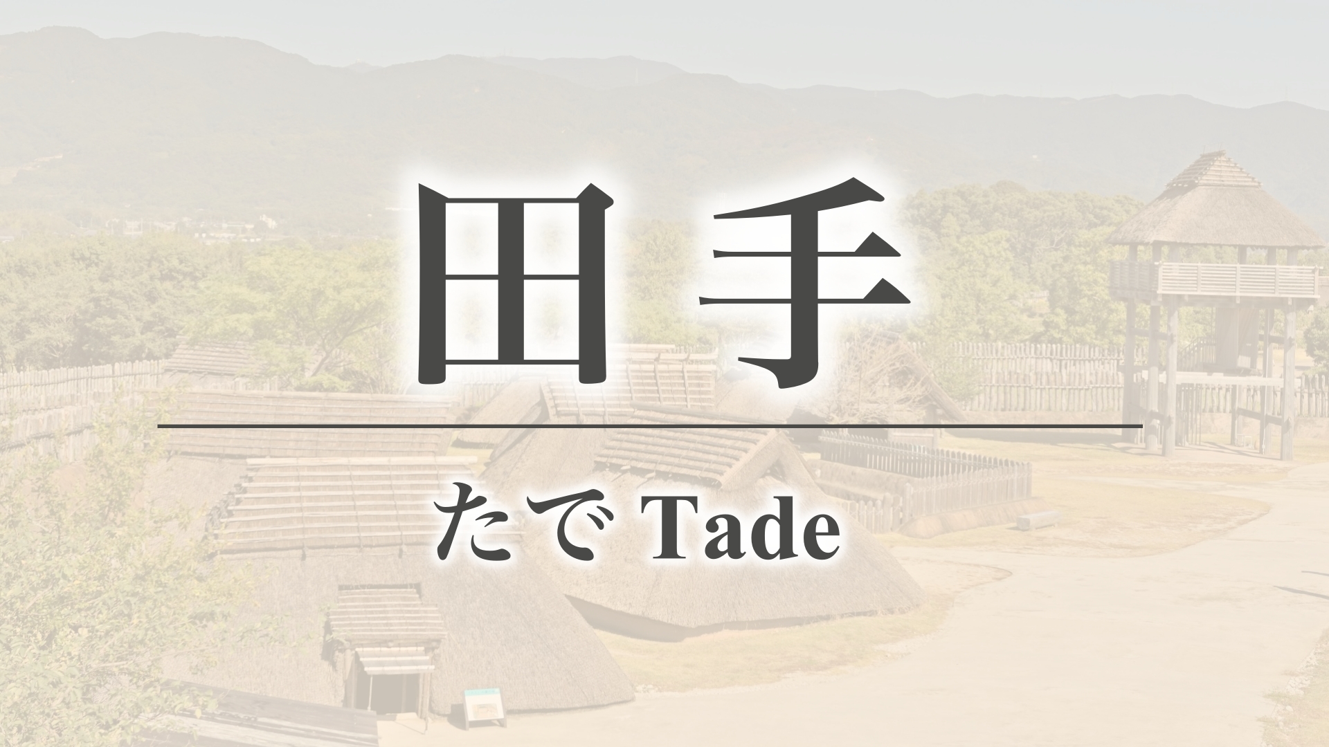 田手（佐賀県神埼郡吉野ヶ里町）