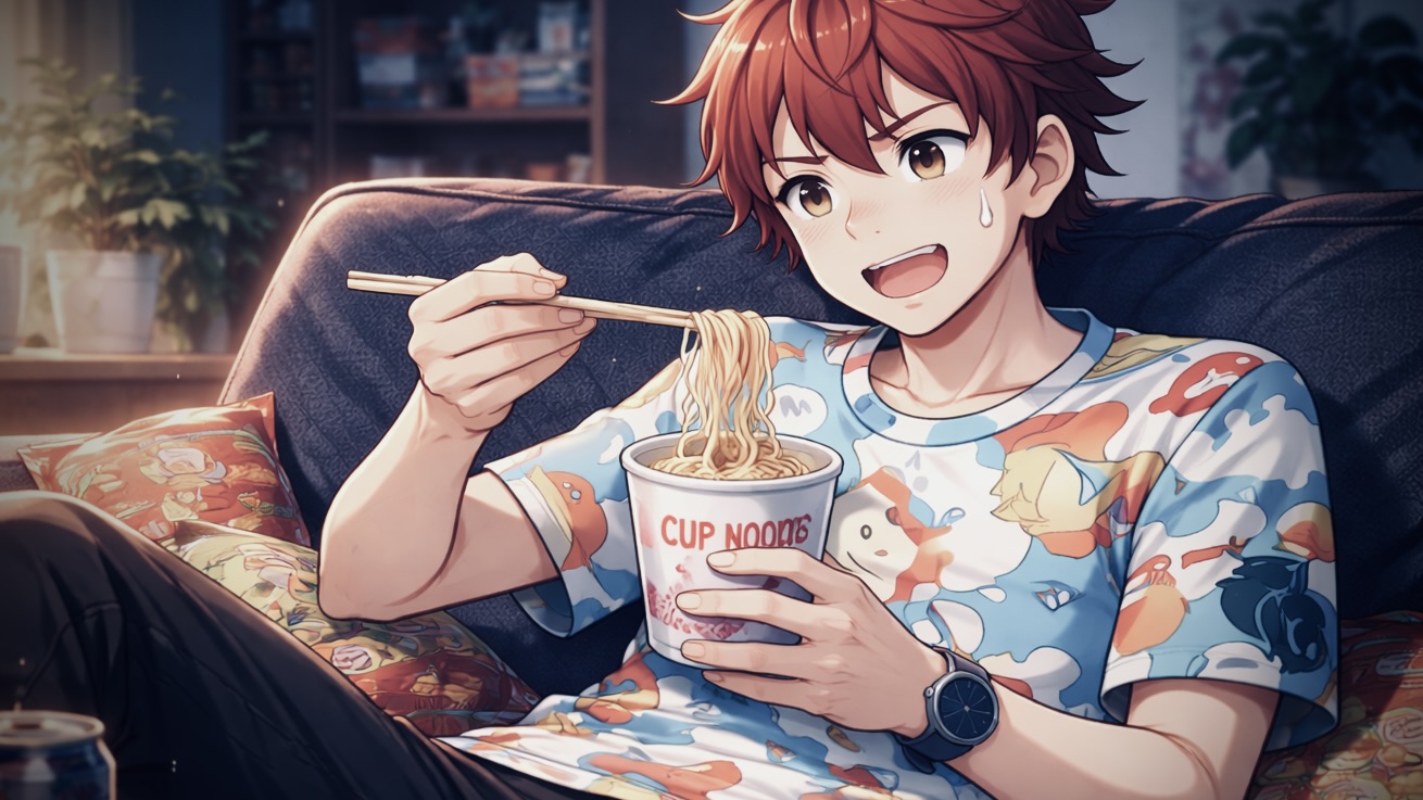 顔がアニメなのに服が現実だからダサい