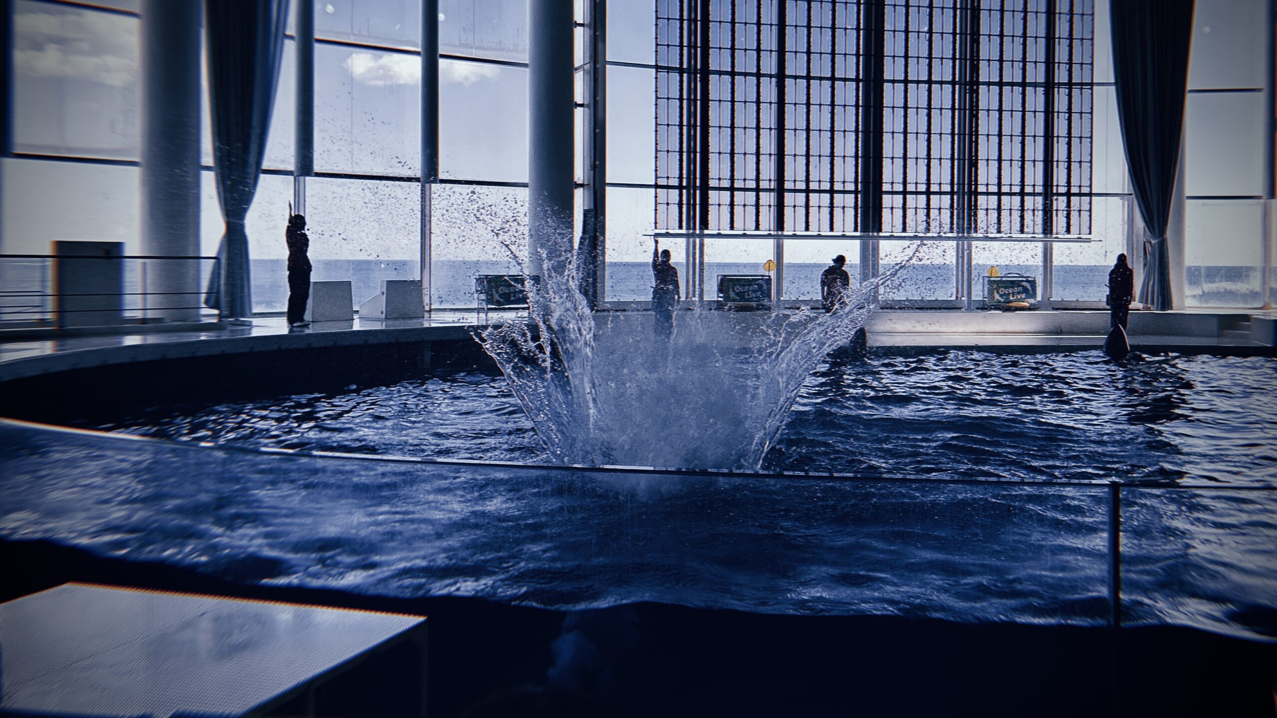 4列目で観たときの「リアルな濡れ方」