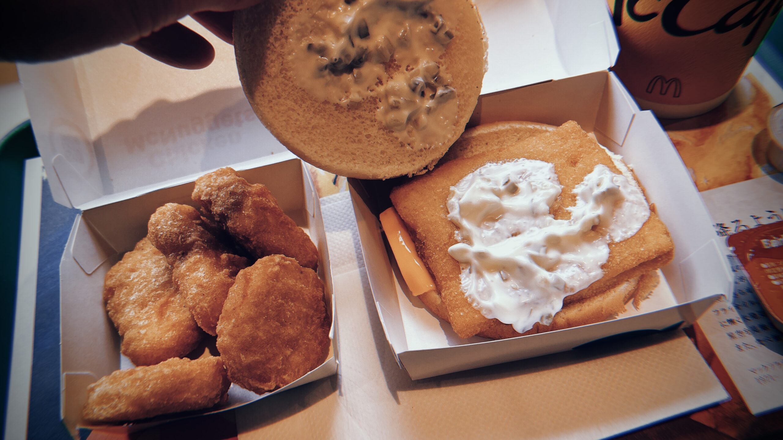 空ではNGな「Both, please」を地上でやる