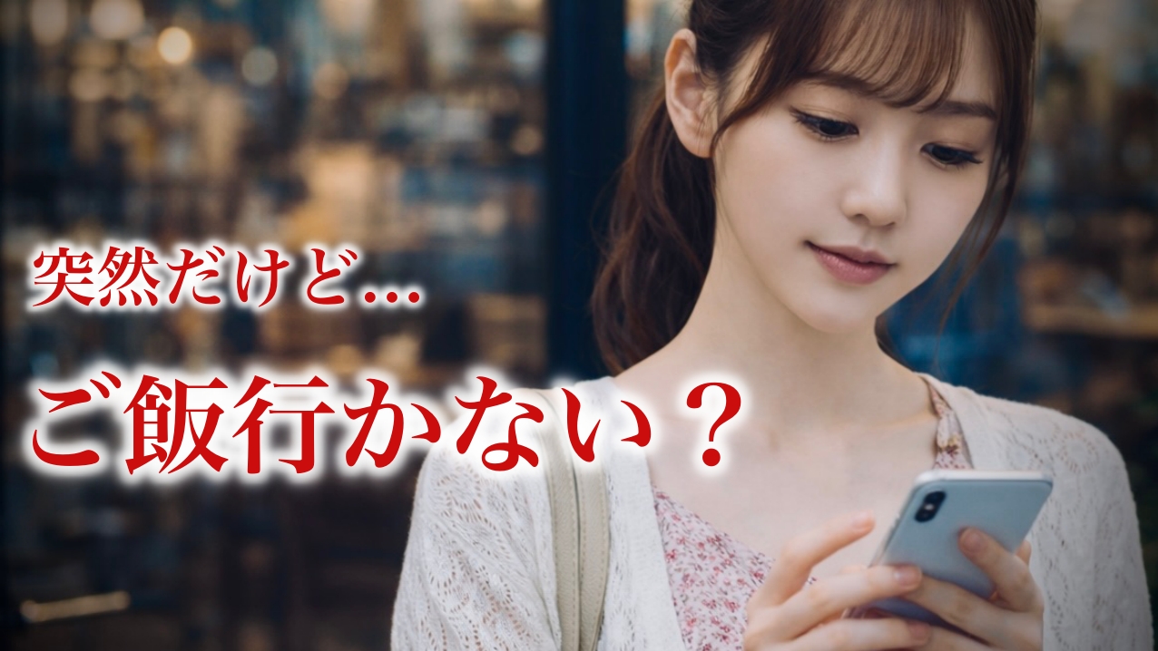 突然LINEでも使える「ご飯の誘い方」：あの人との距離を自然に縮める考え方とは