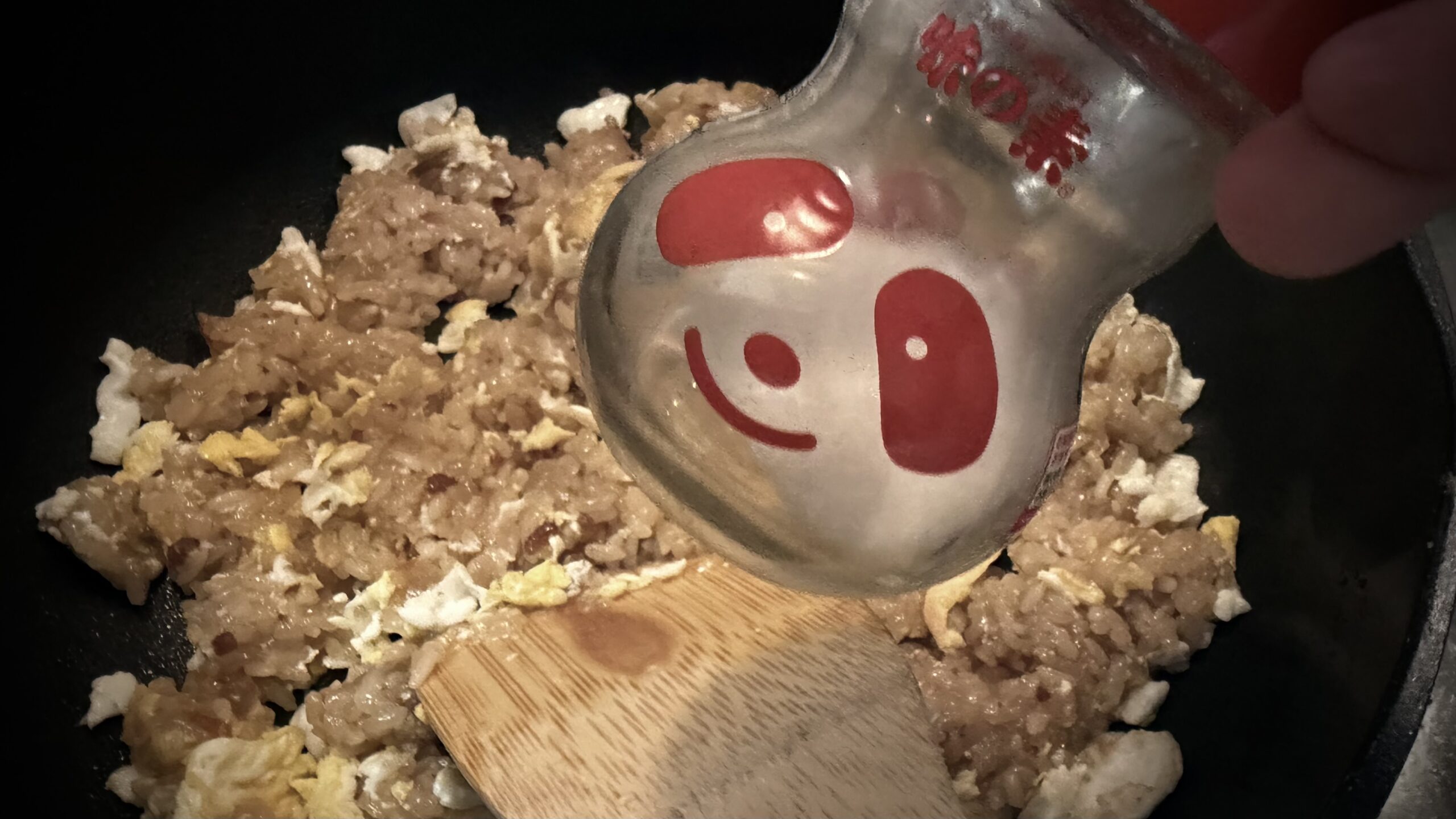 鶏ごぼうおこわで作るモチモチ炒飯