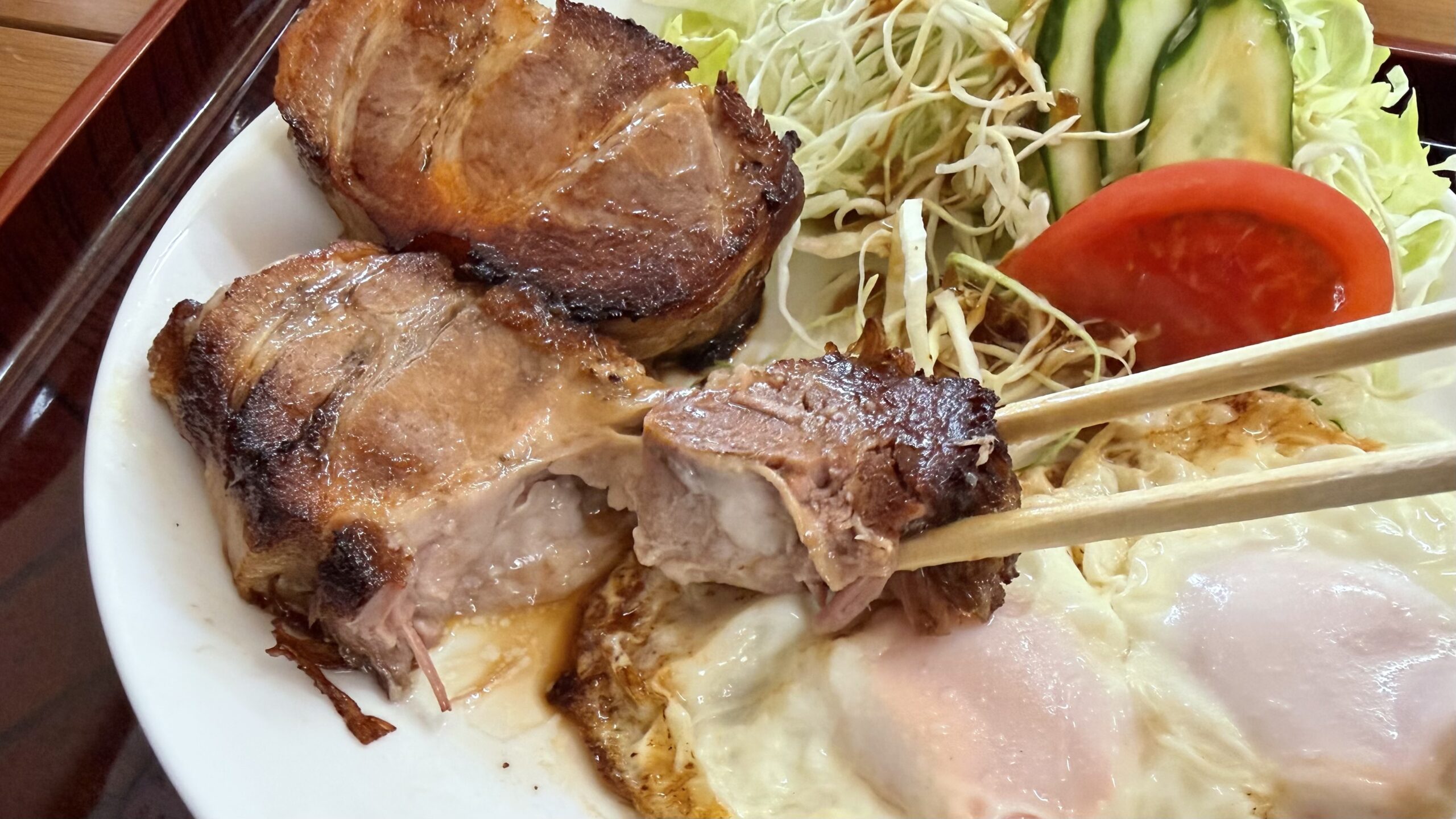 姫宮の肉塊：チャーシューエッグ定食の実態