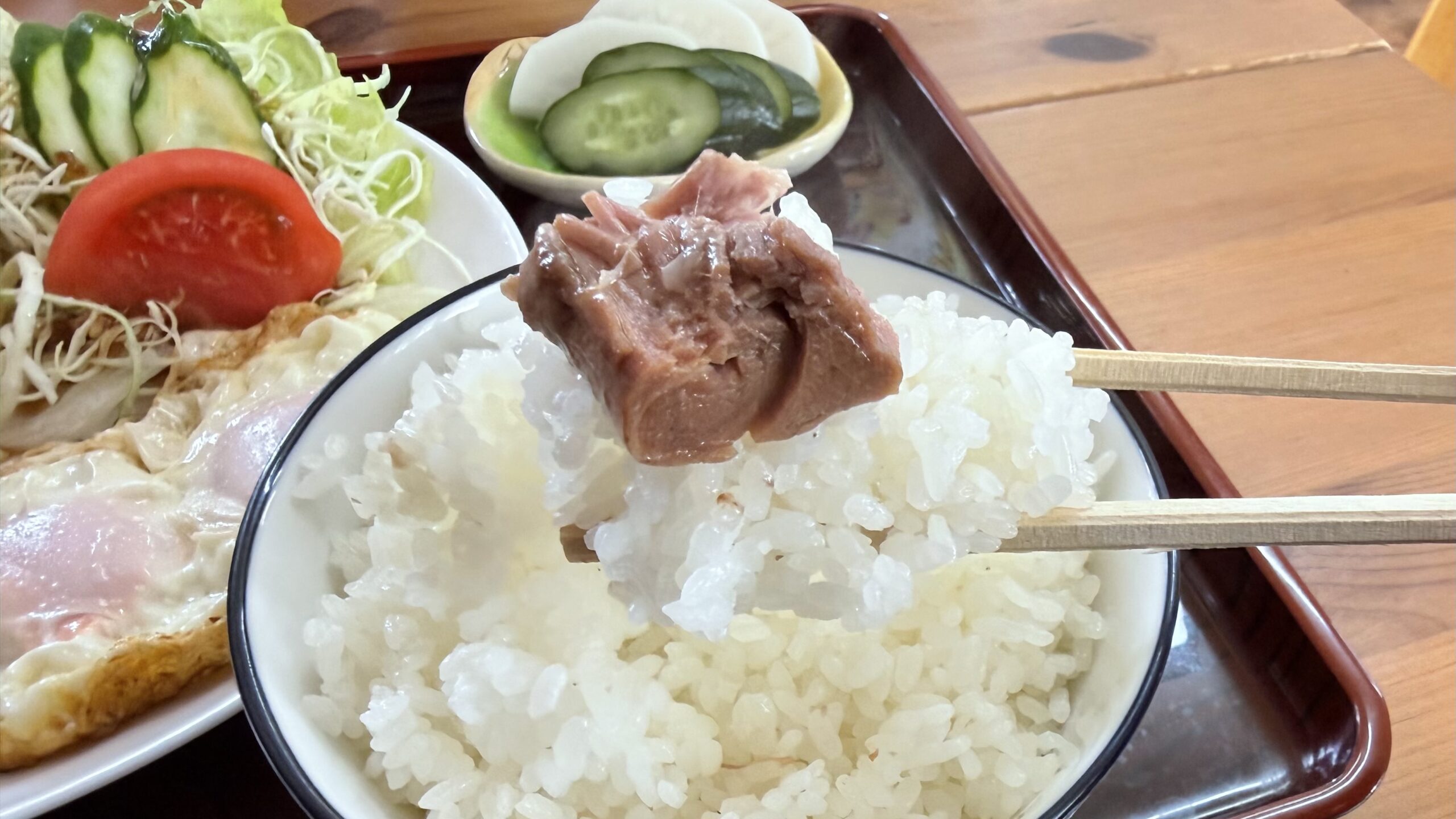 姫宮の肉塊：チャーシューエッグ定食の実態