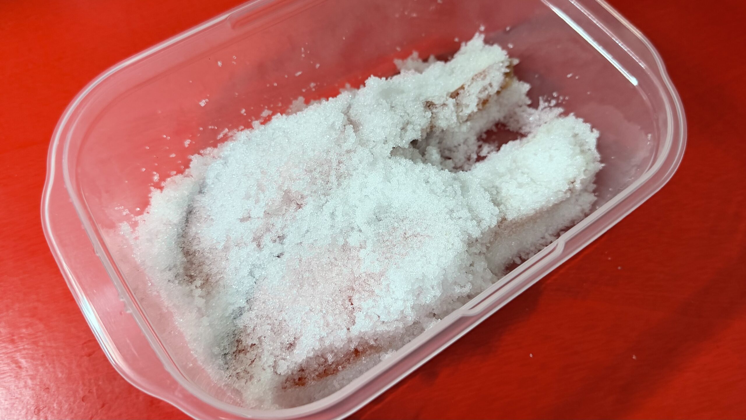ぼたっこの作り方:塩ぶっかけて放置するだけ
