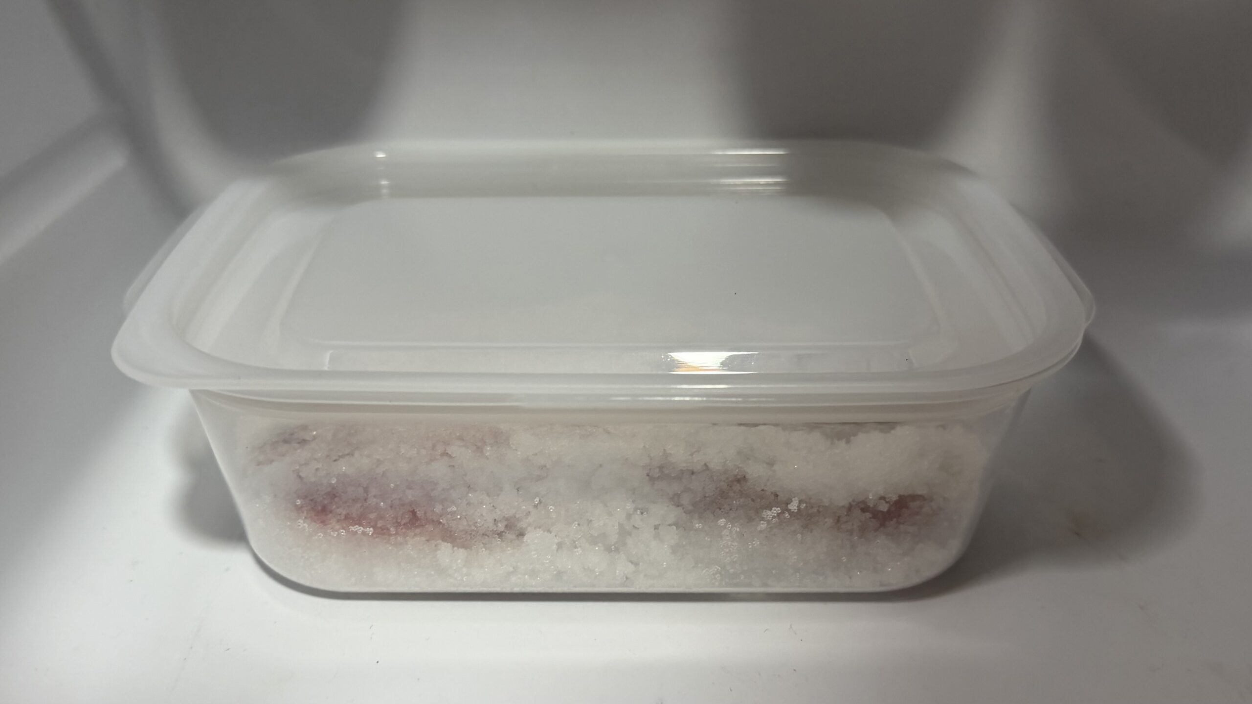 ぼたっこの作り方:塩ぶっかけて放置するだけ